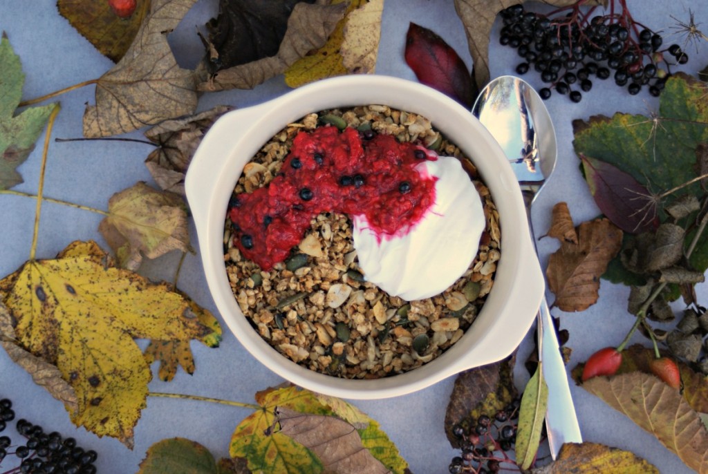 Autumn Granola with Total Greek Yoghurt & Berry Coulis