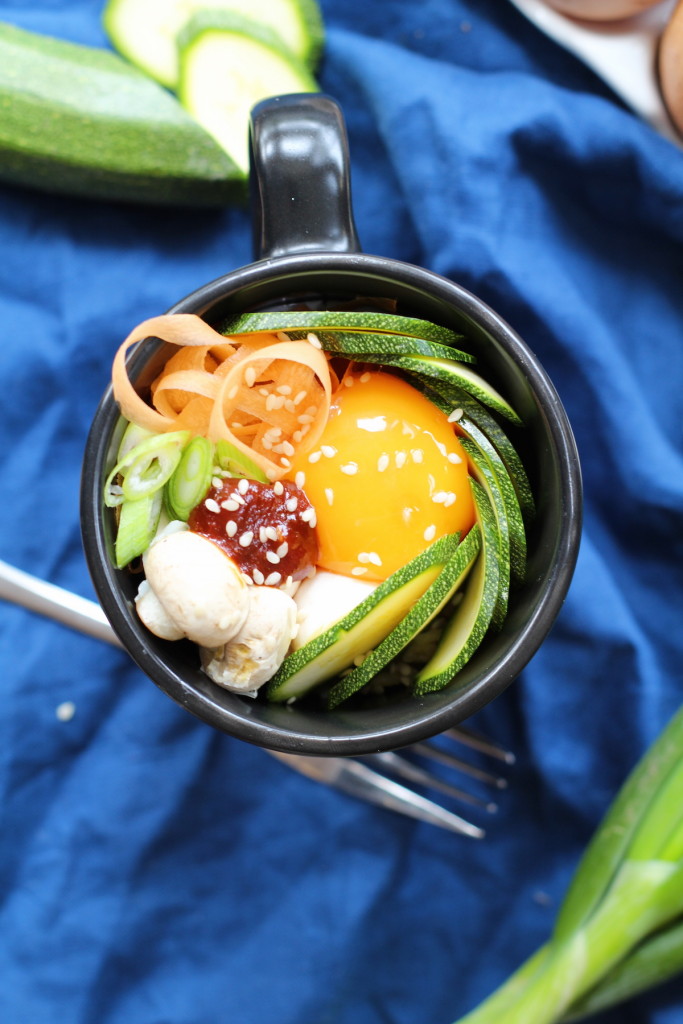 Easy bibimbap- microwave recipe