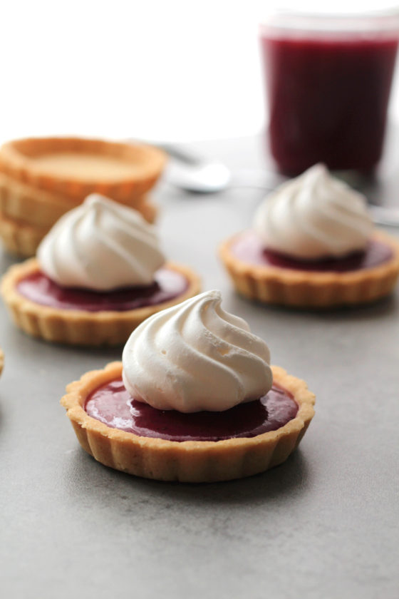 Hibiscus and Lime Tarts